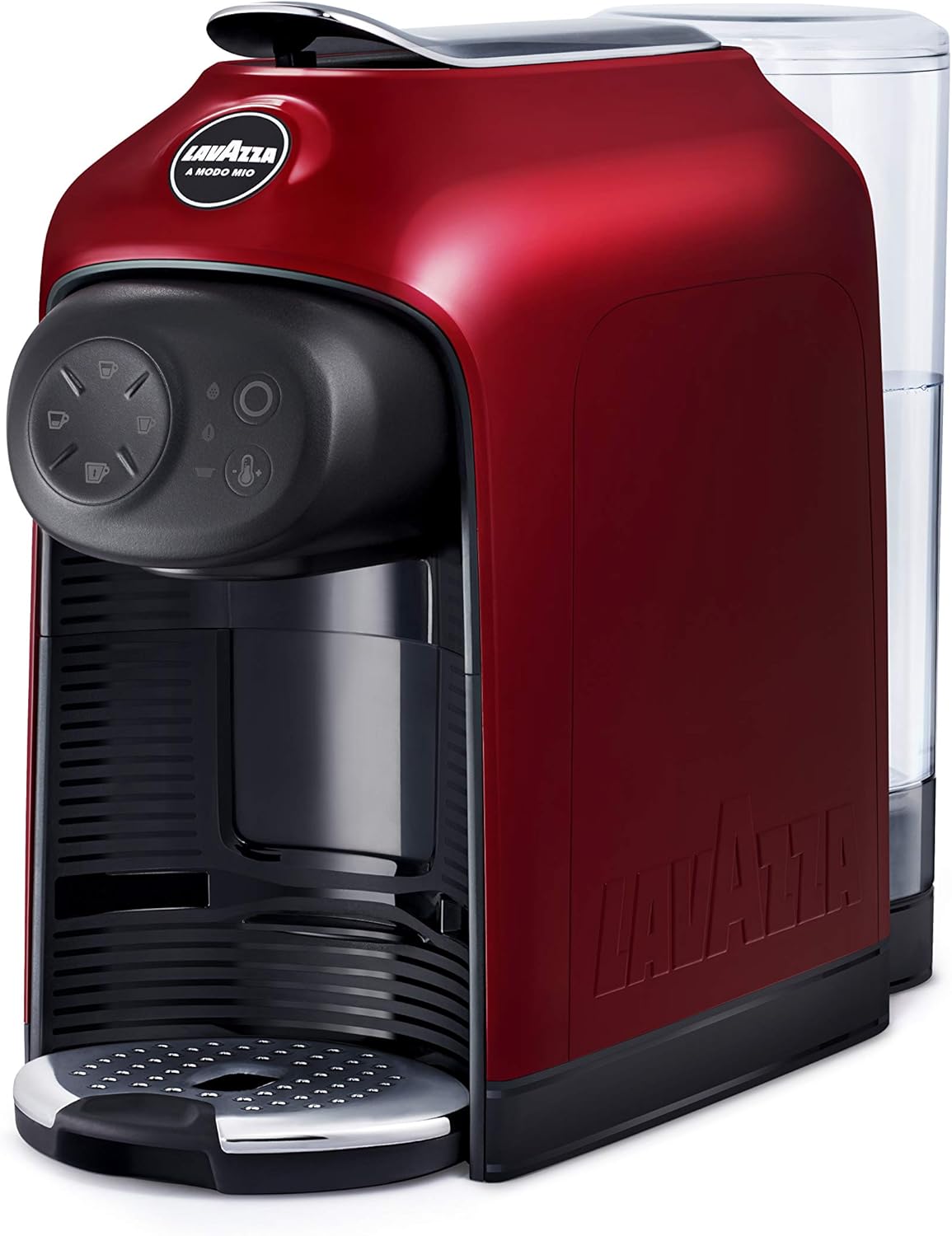 Lavazza, A Modo Mio Macchina per Caffè Idola Nera con 64 Capsule A Modo Mio Assortite, Macchina per Espresso Compatta e Silenziosa, 1500 W, 220-240 V, 50/60 Hz, Capacità Max 1.1 Litri dAcqua