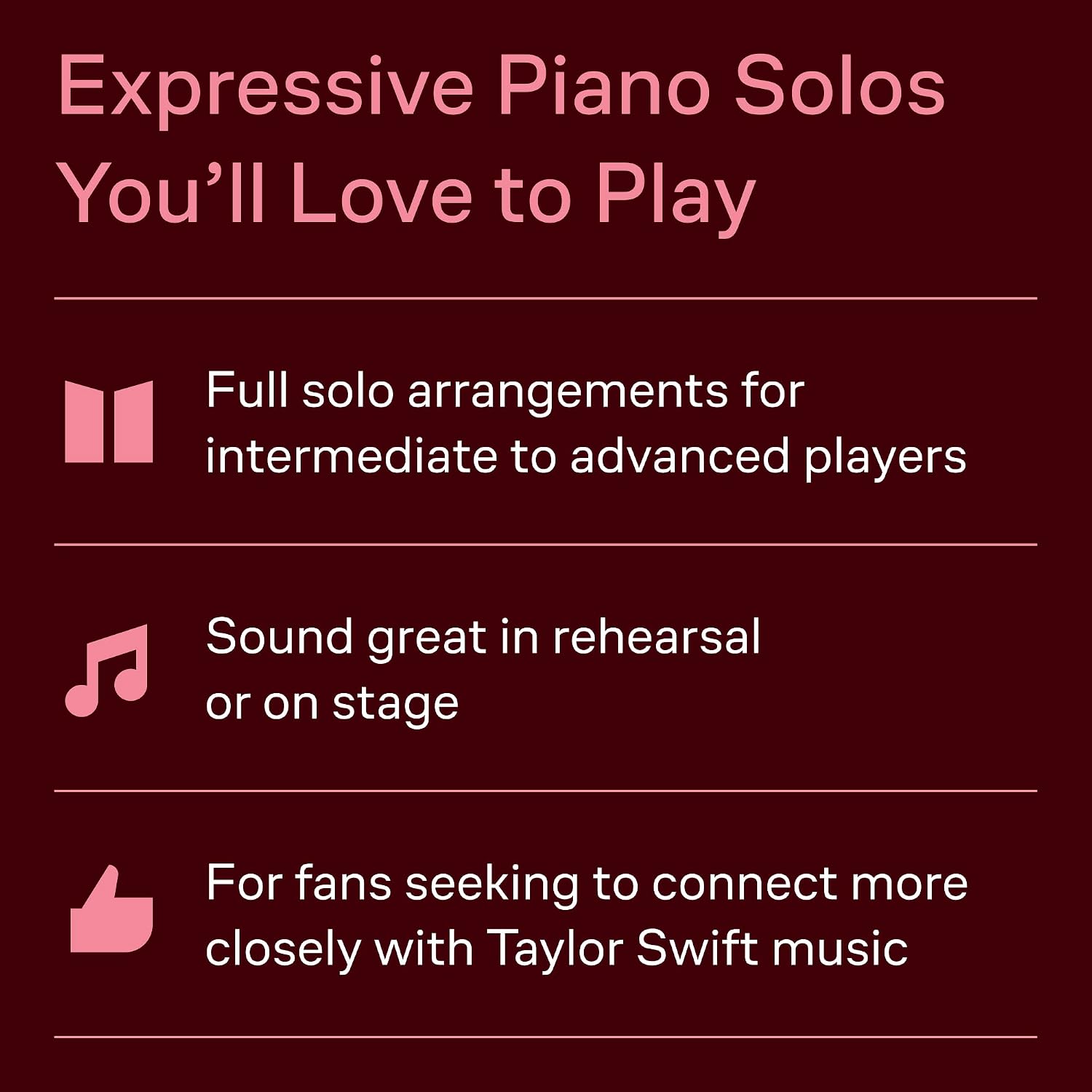 Taylor Swift Piano Solo Songbook | 3rd Edition with 17 Greatest Hits | Intermediate Sheet Music Arrangements for Pianists | Play Blank Space Love Story Shake It Off You Belong With Me and More