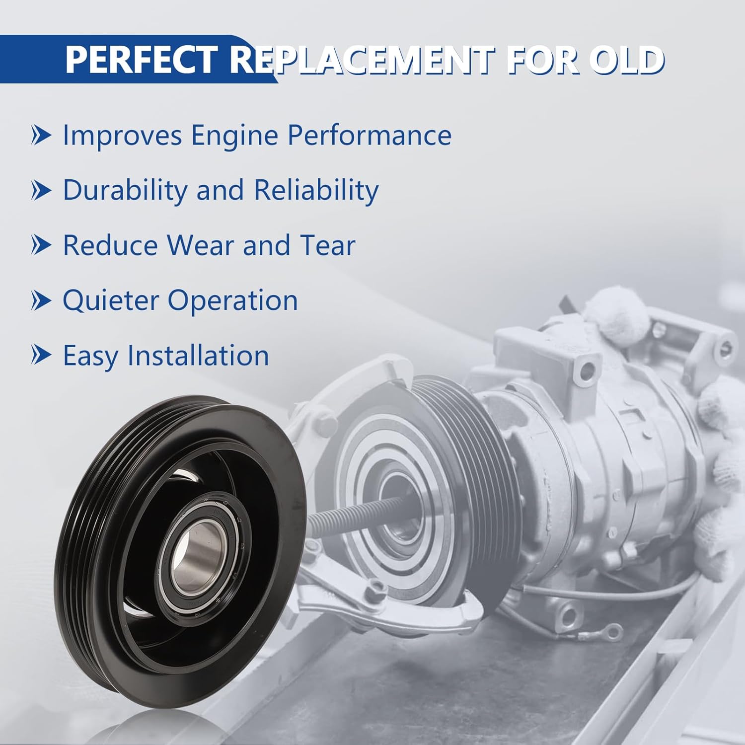 Air Conditioner AC Compressor Clutch Kit Fit for Tacoma 1995-2004 V6 3.4L