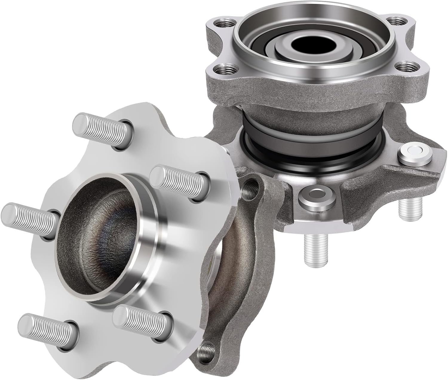 ECCPP 512292 x2 New Rear Wheel Bearing Hub Assembly for Nissan Altima, Maxima, Quest 02 03 04 05 06 07 08 09 4-Wheel ABS Models Left or Right 5 Lugs Wheel Hub Kit