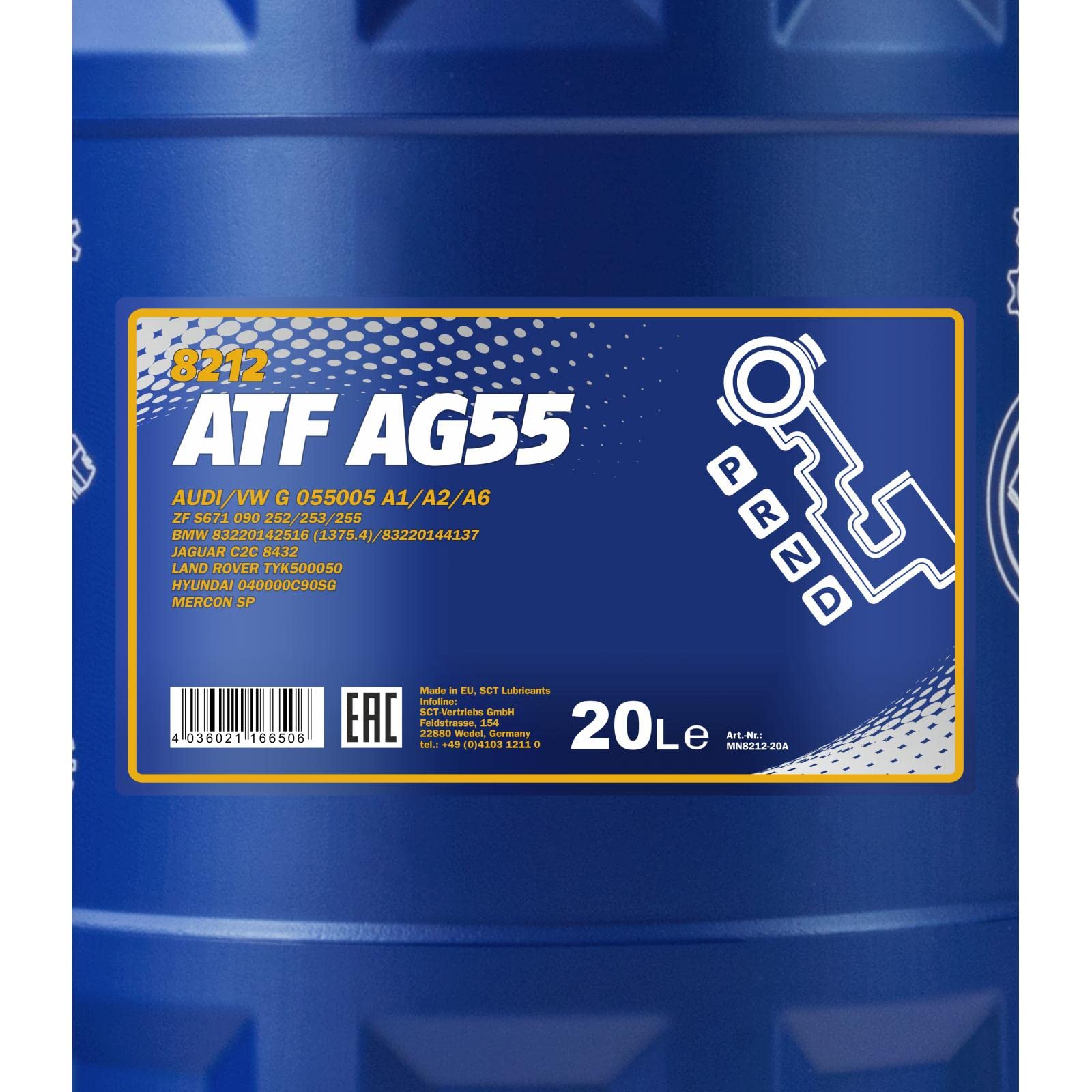 MANNOL MN8212-20 Olio cambio automatico (ATF) 20L
