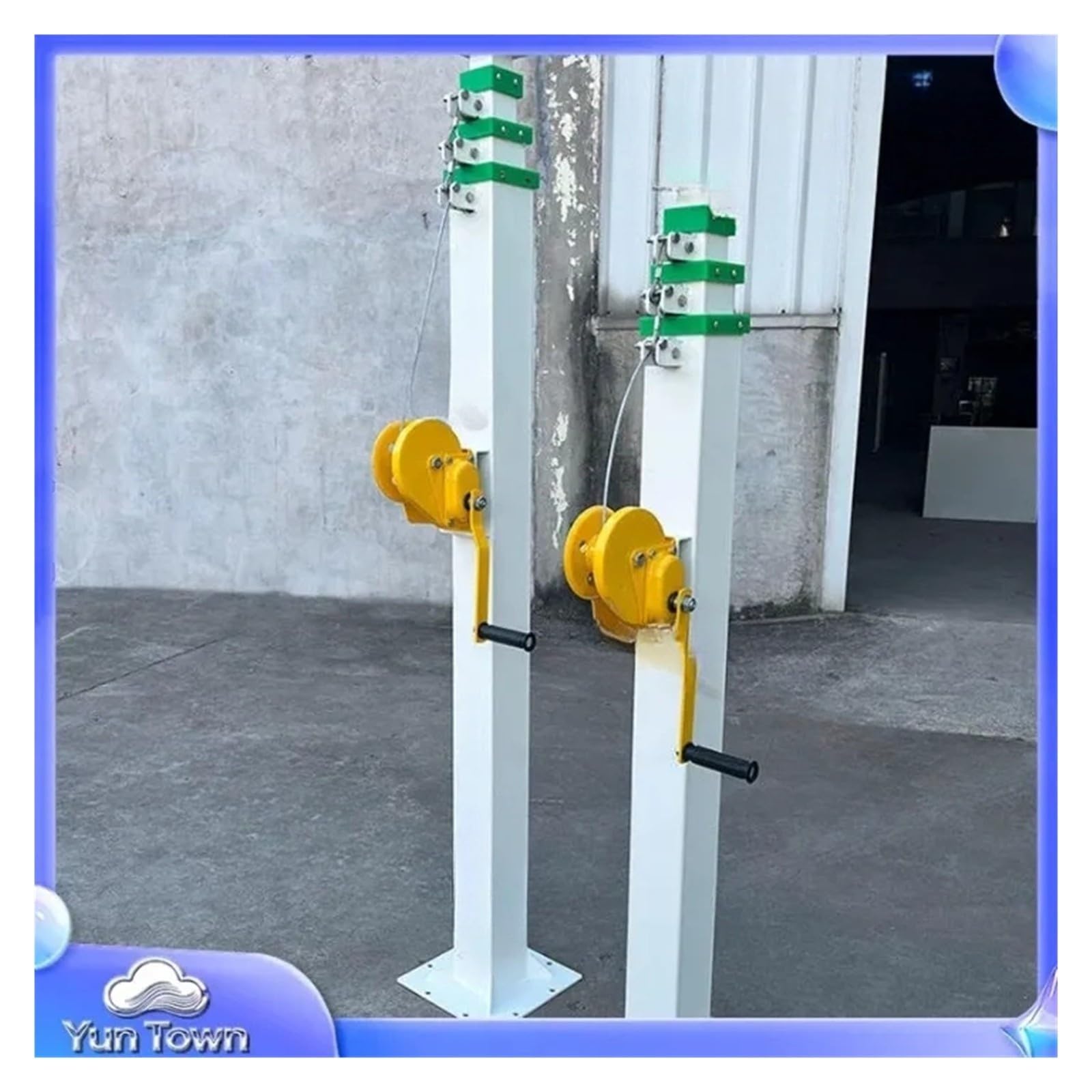 Albero idraulico galvanizzato telescopico 3M - 9M della torre del faro dell'argano elettrico for l'albero telescopico di 3M 9M