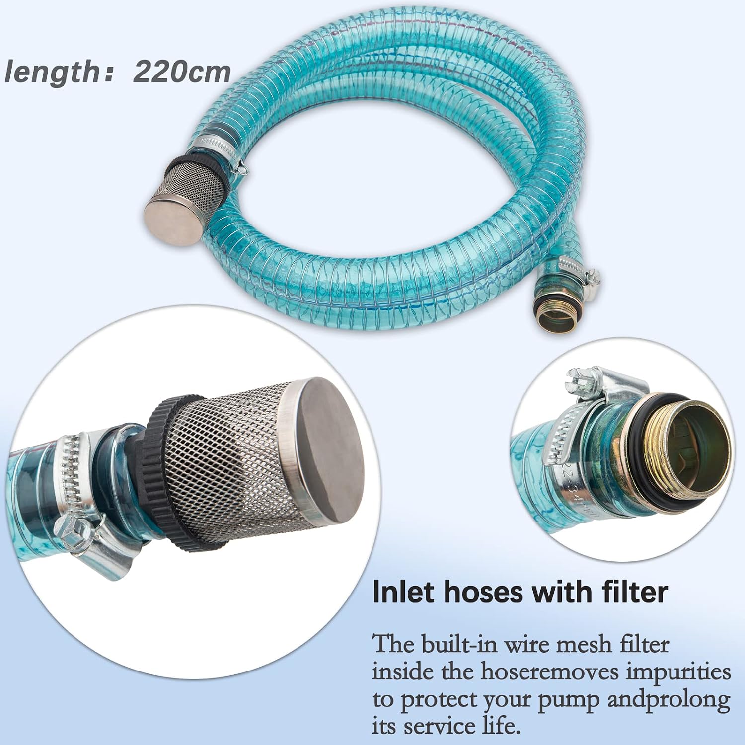 Diesel Transfer Pump with Hose Nozzle - 12V Electric Self-Priming Fuel Transfer Pump for Diesel, Kerosene, Transformer Oil - 10GPM