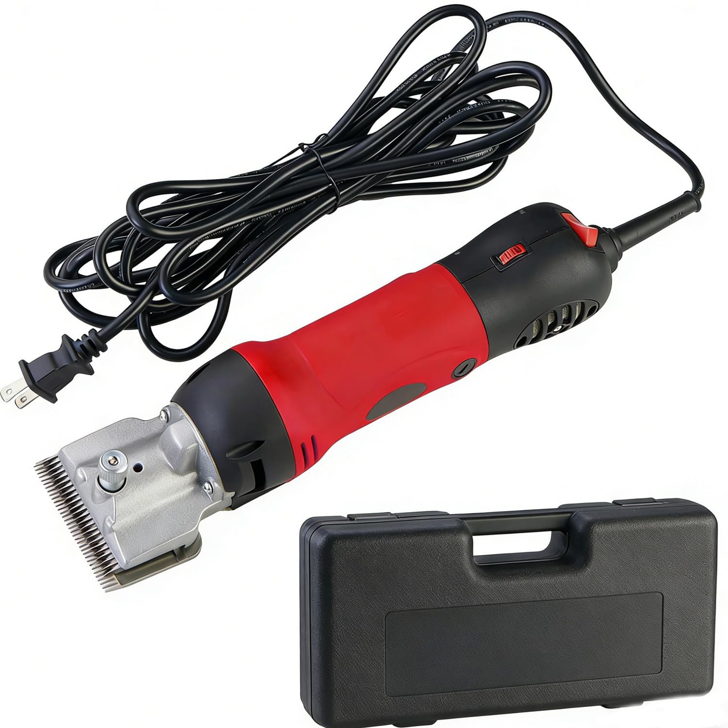 CelyToe 690W Powerful Horse Clippers,Professional Heavy Duty Livestock Grooming Clippers with 6 Adjustable Speeds for Horses Cattle Large Dogs Quiet & Smooth Trimming 220V