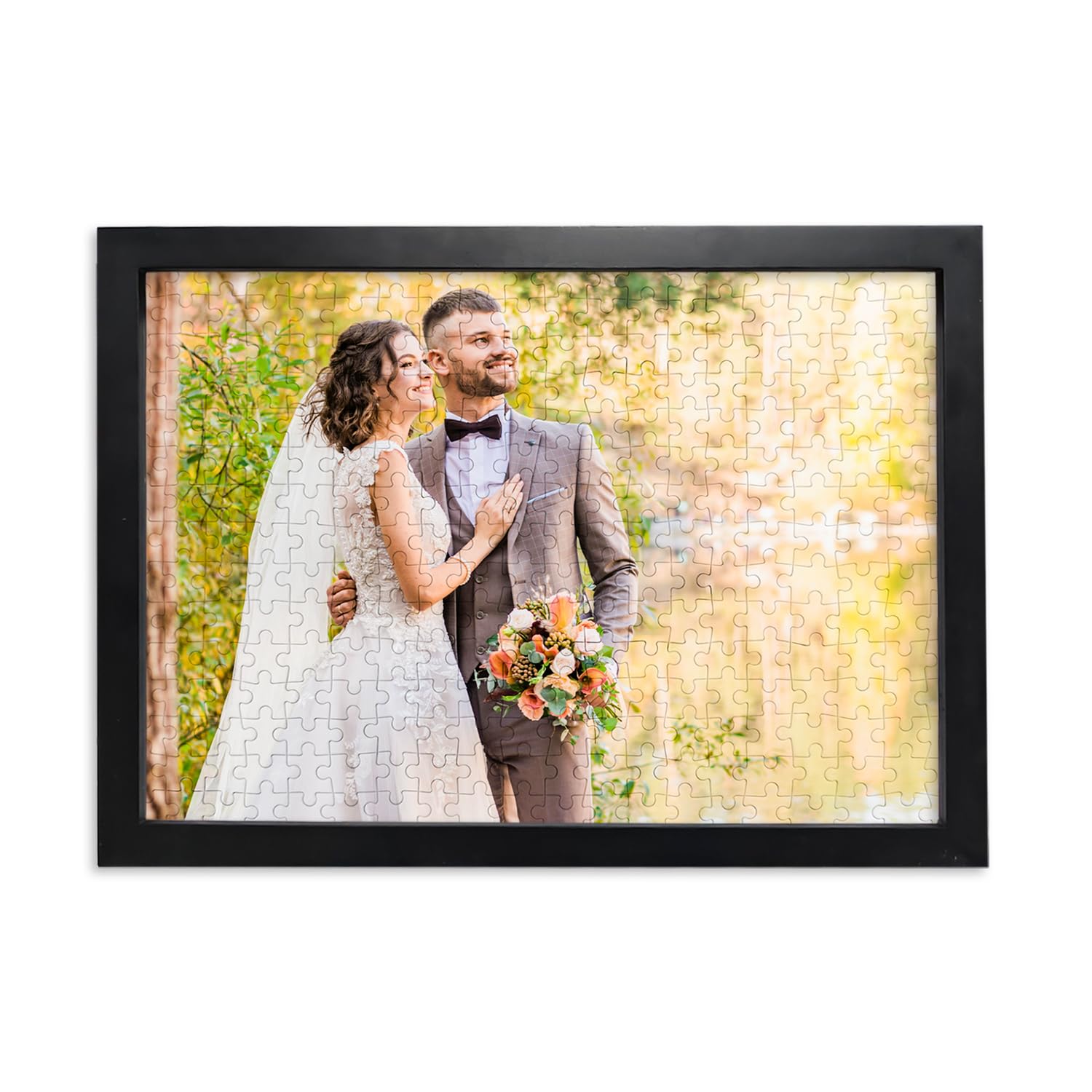 Personalised Jigsaw Puzzles for Adults Wooden Custom Photo Jigsaw, Unique Personalised Puzzle for Women,Mum,Dad,Pet,Graduation,Wedding,Birthday Gift 300/200/70/35 Pieces