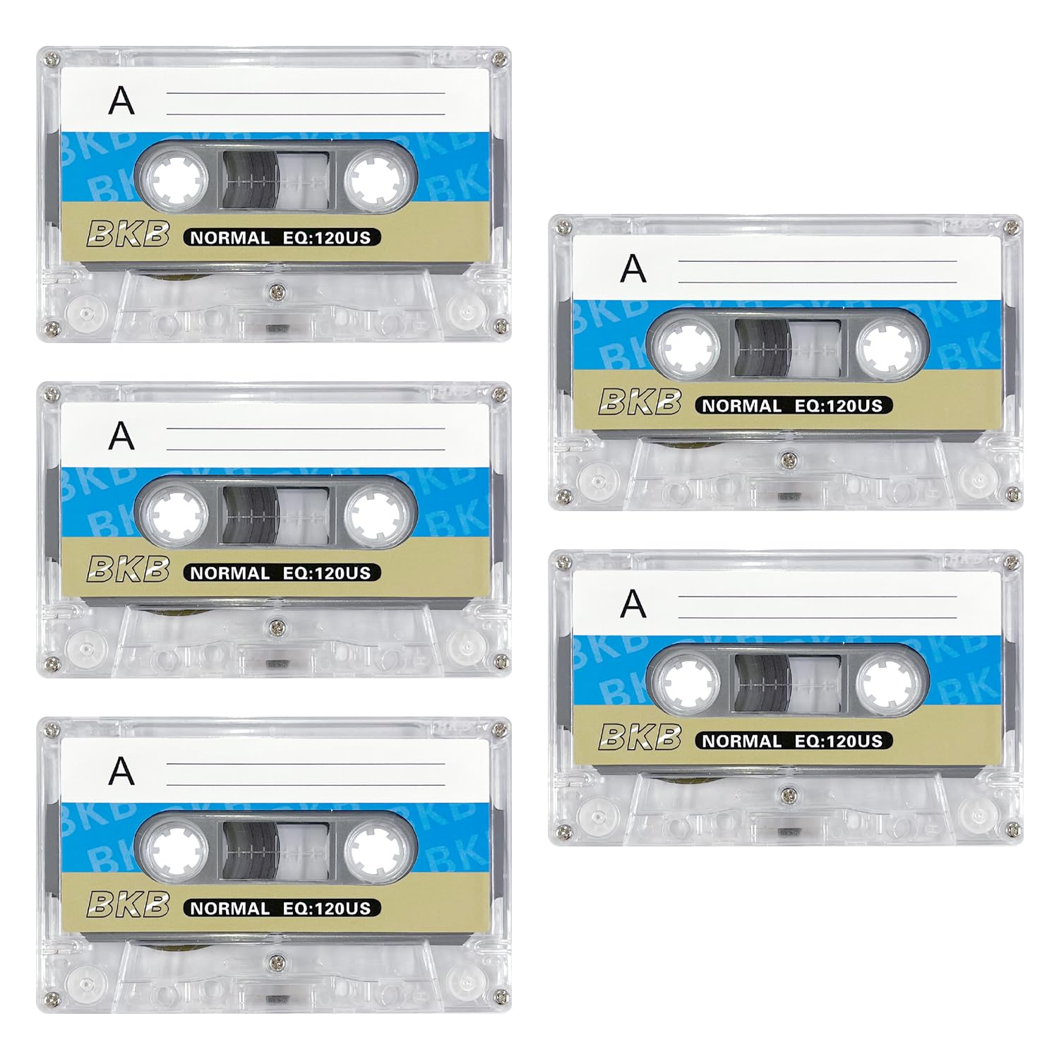 Pack De 5 Cassettes Vierges Audio pour Enregistrement, Accessoires Lecteur