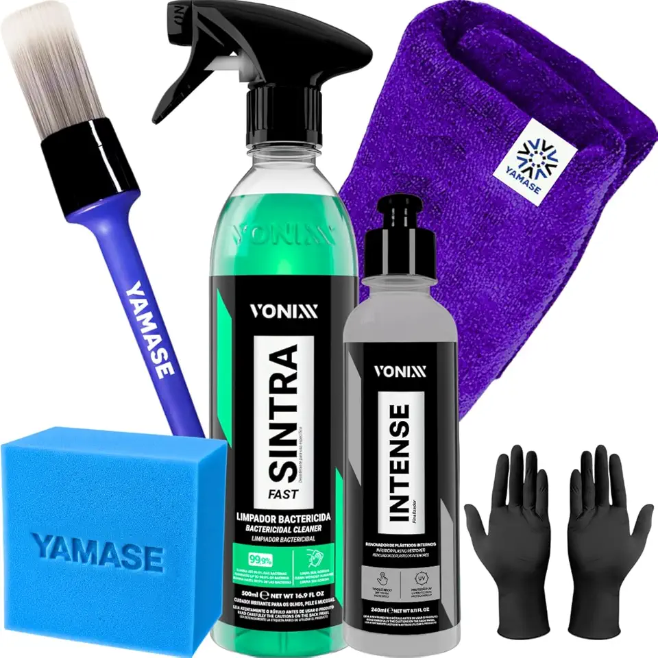 Kit Limpeza Interna de Painel E Revitalização de plasticos Intense 240ML Sintra Fast Vonixx