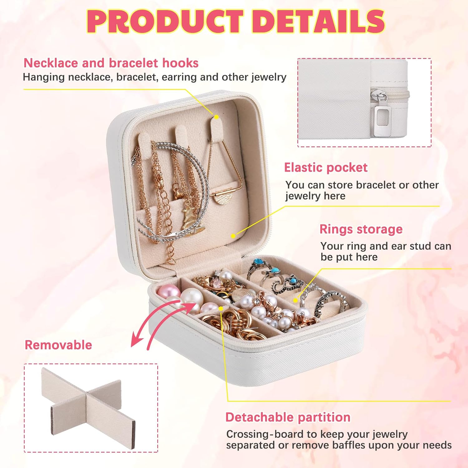 Kenning 9 Pcs Girls Trip Gifts Favors Bulk Girls Weekend Jewelry Box Earring Ring Organizer Box for Women Bestie Bride Wife Mom for 2026 Travel Summer Holiday Wedding Anniversary