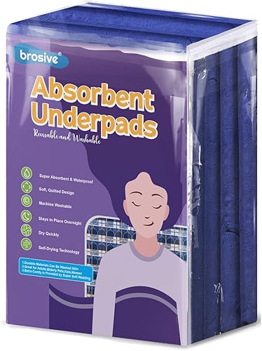 Miniatura 19 de Hide Stains - Almohadillas de cama lavables de 45 x 56 pulgadas (paquete de 2), almohadillas de cama para incontinencia, lavables, XL, almohadillas