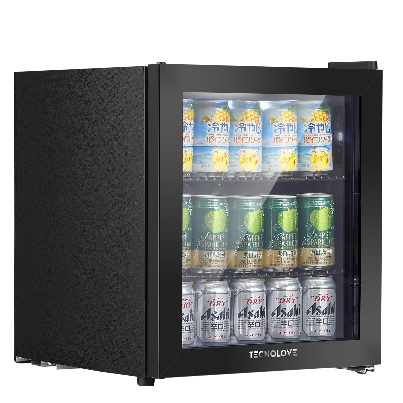 Amazon | タッチパネル調温 冷蔵庫 46L コンプレッサー式 1～18