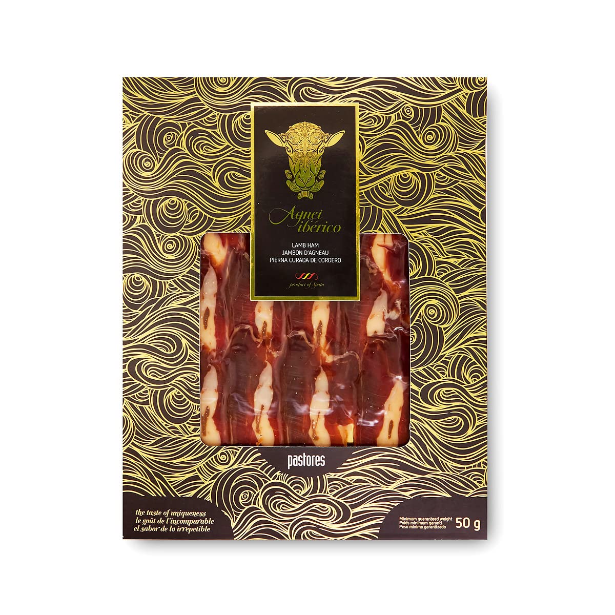 Schachtel mit 20 Beuteln geschnittener Lammkeule (20 Beutel x 50 gr) - AGNEI IBERICO