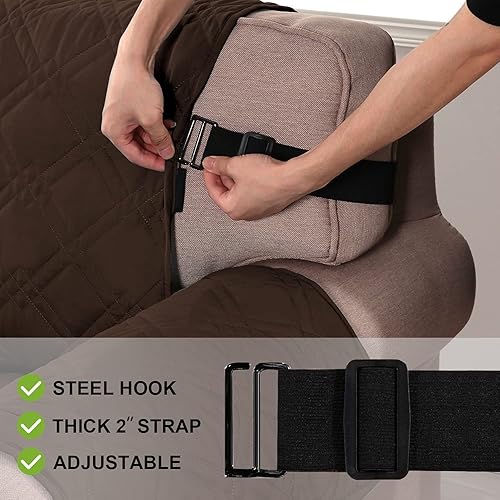 Miniatura 2 de Turquoize Funda para sofá impermeable para mascotas y niños, protector de muebles con parte trasera antideslizante, lavable a máquina.