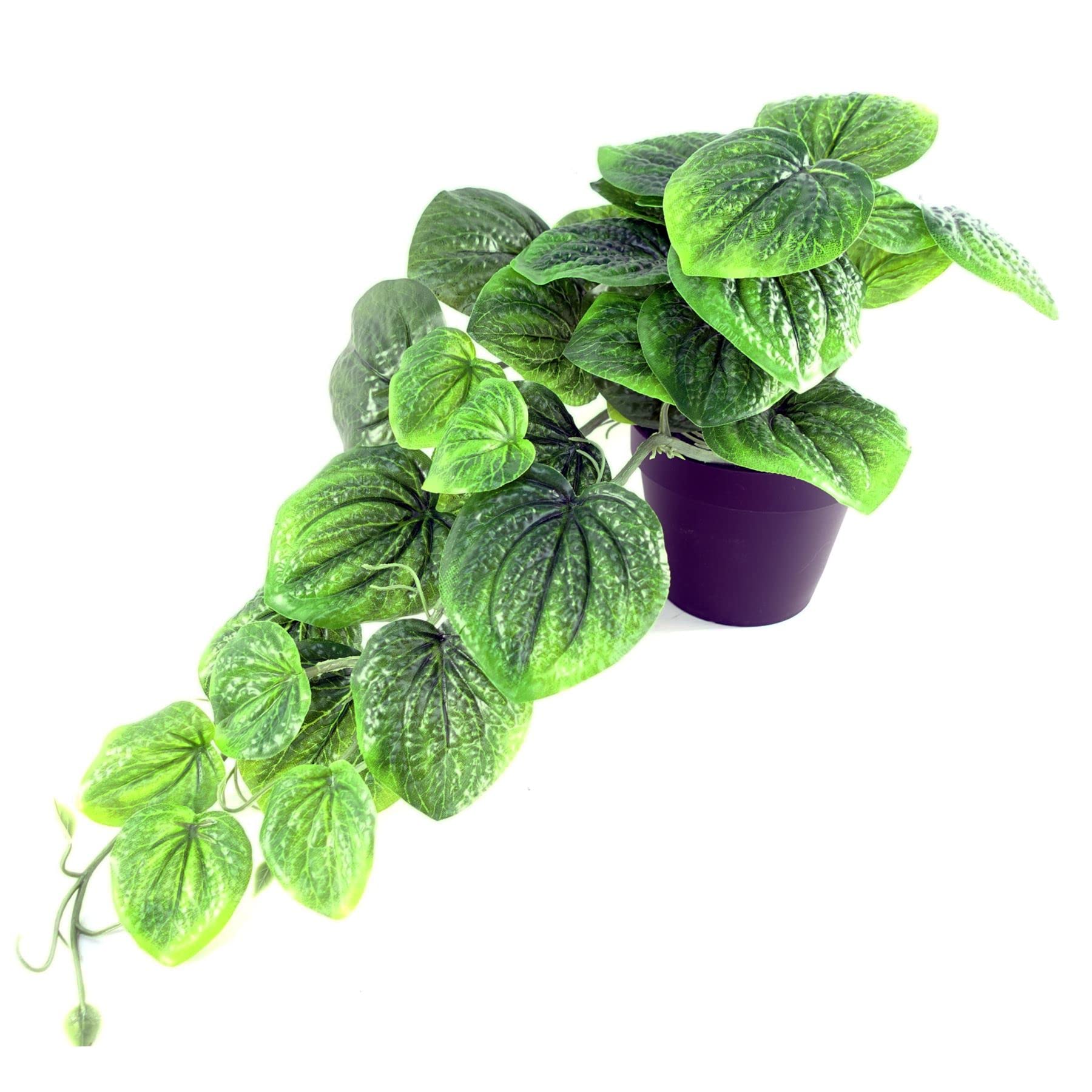 Leaf 35cm Artificial Trailing Pothos Plant - Green Plastic - Realistic Home Decor