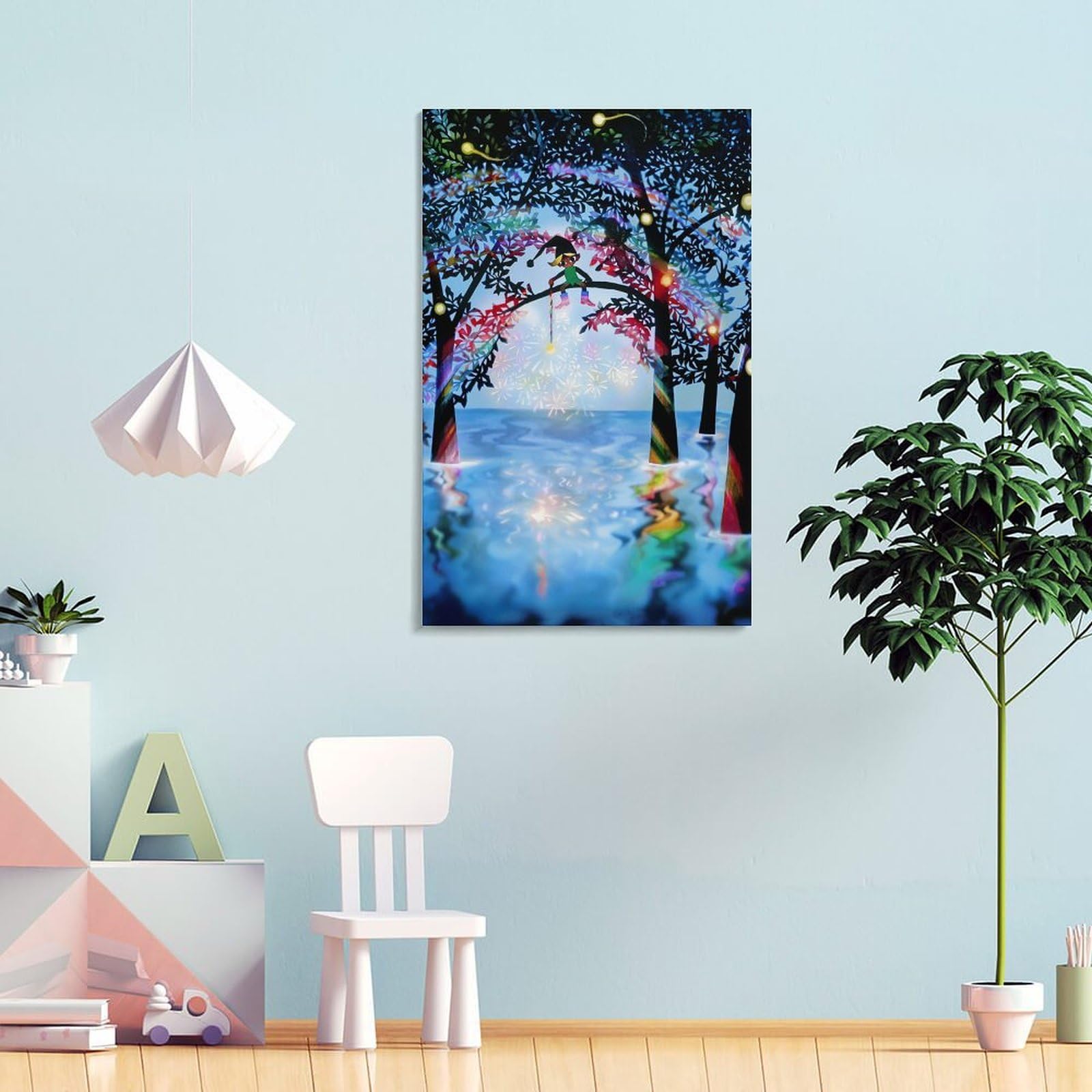 藤城清治 版画 線香花火 藤城清治版画線香花火