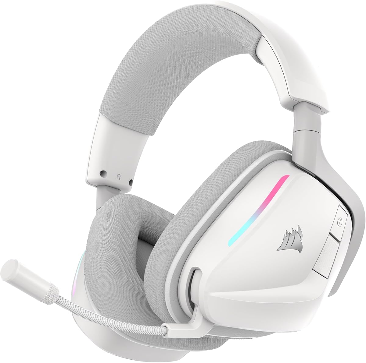 Corsair Void v2 Wireless Gaming Headset with Bluetooth for PC, PS5, PS4, Switch, Mobile – Dolby Atmos, 70 Hr Battery, Dual Wireless, Lightweight, Fast Charging – White : Electronics