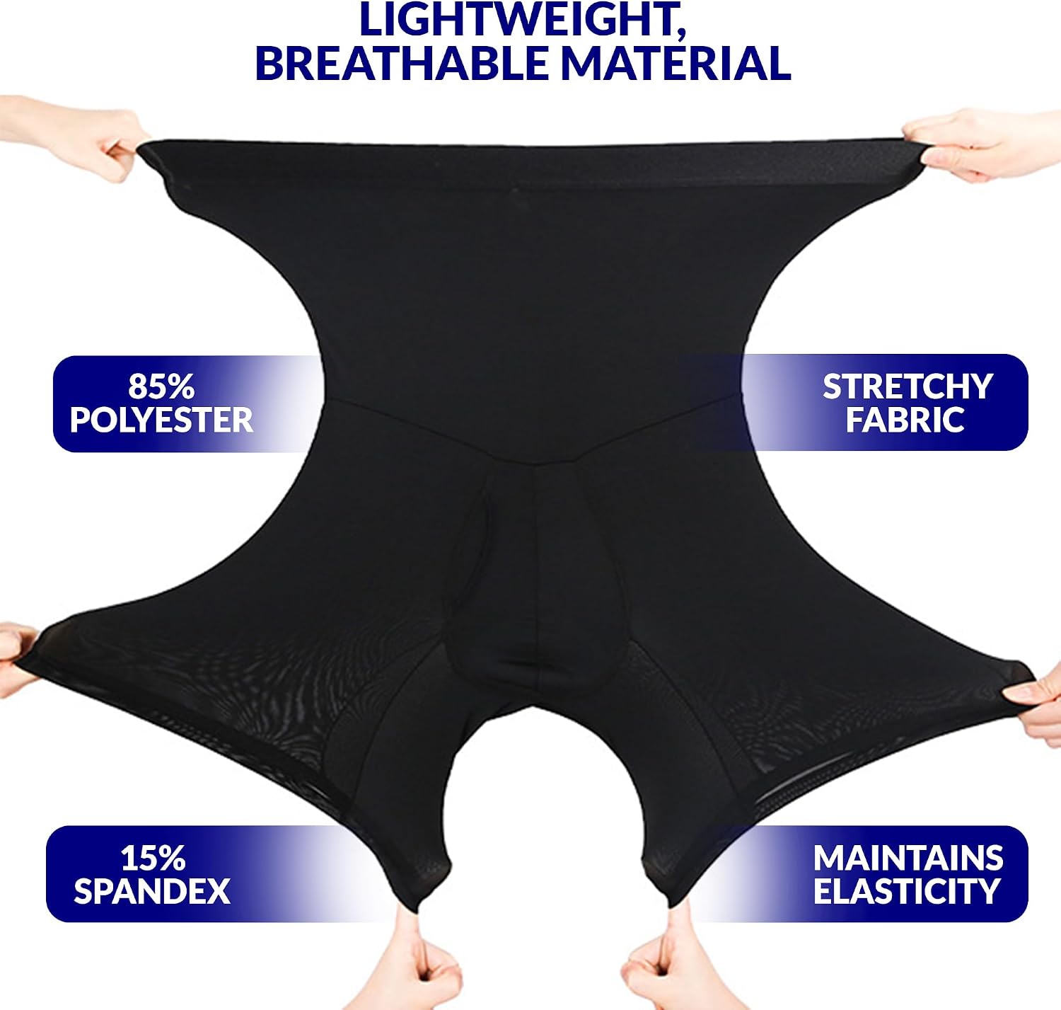 The Natural Posture Men's Tummy Control Compression Shorts - Slimming Boxer Briefs – Lightweight Stomach Shapewear