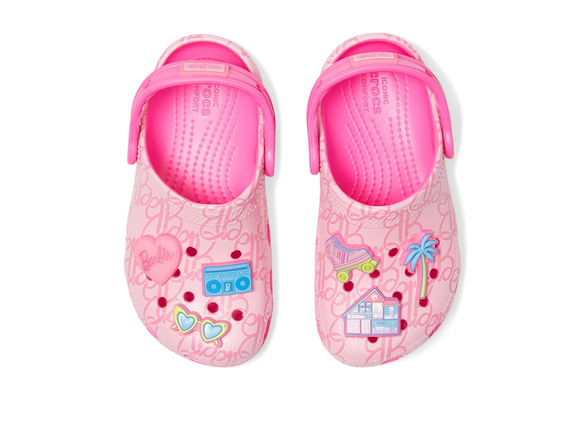 Crocs Mattel Pink Barbie Classic Clog T, Zoccoli Unisex - Bambini e Ragazzi