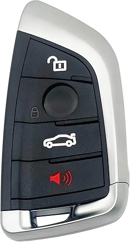 Funda de repuesto para llavero de 4 botones para BMW X1 X2 X3 X5 X6 M5 M6 M40i X5M 1 2 5 6 7 Series 530i 320 325I - Carcasa para llavero de entrada