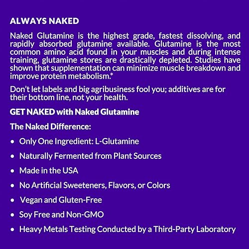 Miniatura 8 de Cápsulas de L-glutamina pura, 120 porciones, fabricadas en los Estados Unidos, veganas, sin OMG, sin gluten ni soja. Minimiza la descomposición