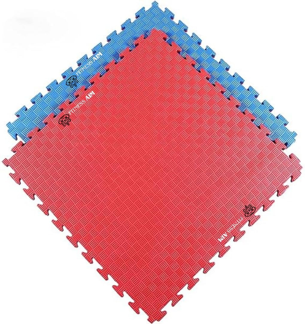 EVA Exercise Mat, Interlocking Floor mats, Size (42in X 42in X 35mm), Reversible Gym Floor, Kabaddi, Playing, Rubber, Yoga (12 PCS|| 147 SQFT)