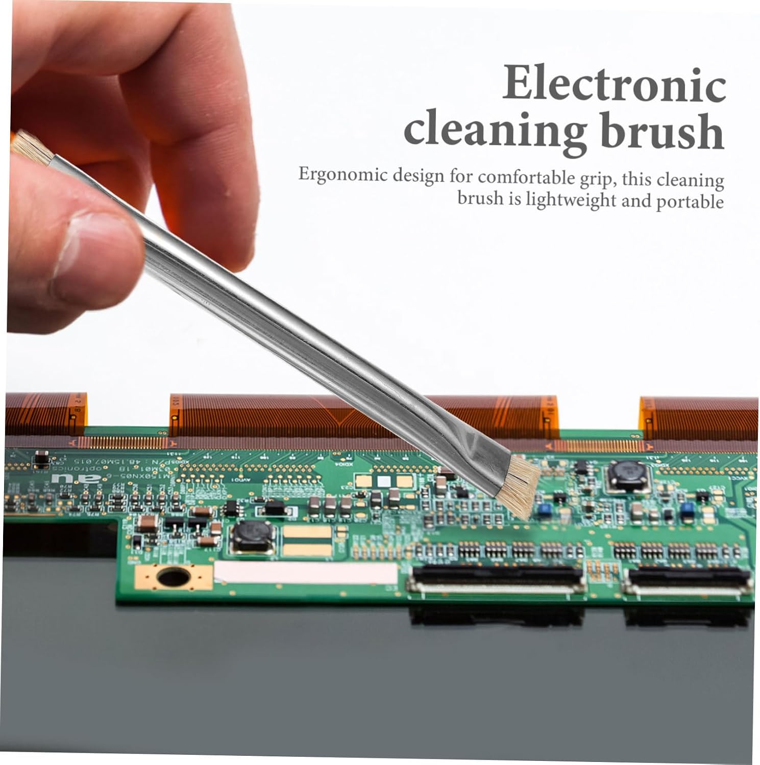 Double -Static Motherboard Cleaning Brush Ergonomic Dust Removal Tool for Electronics Lightweight and Portable for Phone and Keyboard Maintenance
