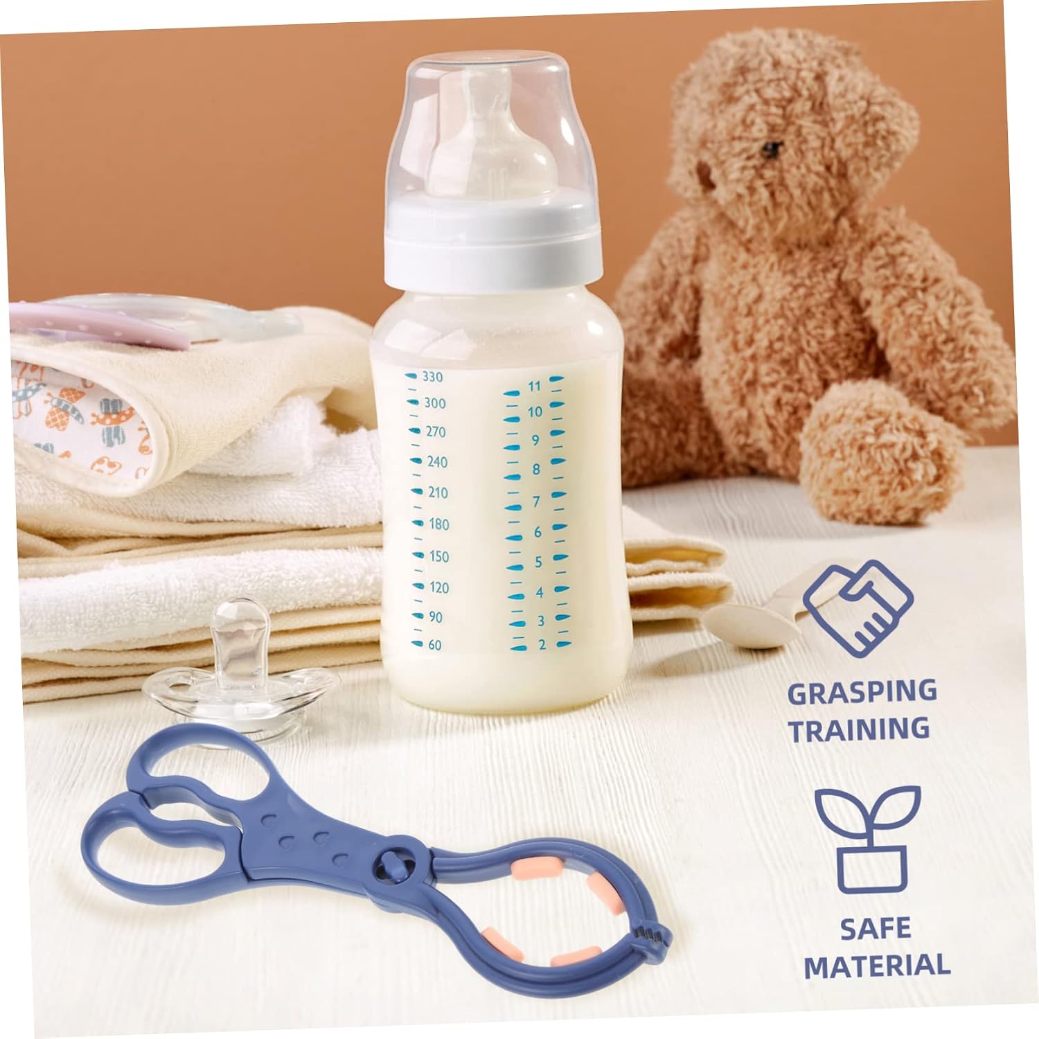 2pcs Sterilized Forceps for Bottles Safe Easy Feeding Bottle for Newborns