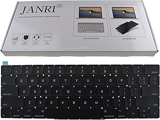 JANRI Replacement US Layout Keyboard for MacBook Pro 13" inch A1706 & MacBook Pro 15" inch A1707 Touch Bar (for Late 2016 mid 2017 Year)