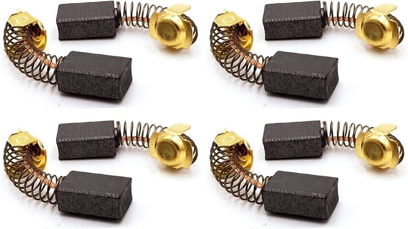 Metabo HPT 999038 Carbon Brush Set (Pair) for Miter Saw C12FSA (4-Pack) | Fits Electric Motor Systems | Copper Graphite Material | Precision Fit | Individual Repair Part | Durable Construction