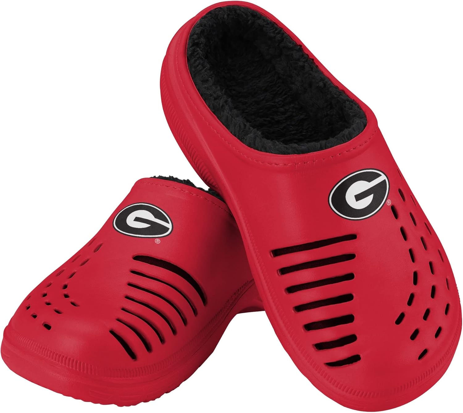 FOCO Men's NCAA Sherpa Lined Big Logo Clog