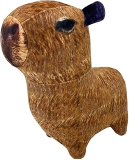 Pelúcias de Capivara - Animal realista macio relaxante brinquedo infantil - Almofada fofa para meninos e meninas para cochilar abraços, boneca de pelúcia portátil para sofá-cama Guanglu