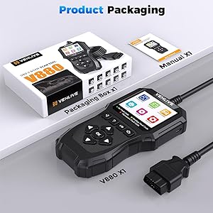 VEHLIVE OBD2 Scanner Diagnostic Tool, Check Engine Light Car Code Reader with Reset, Battery Tester, Live Data, Freeze Frame, I/M Readiness, Car Scanner Diagnostic Tool for All OBDII Car After 1996