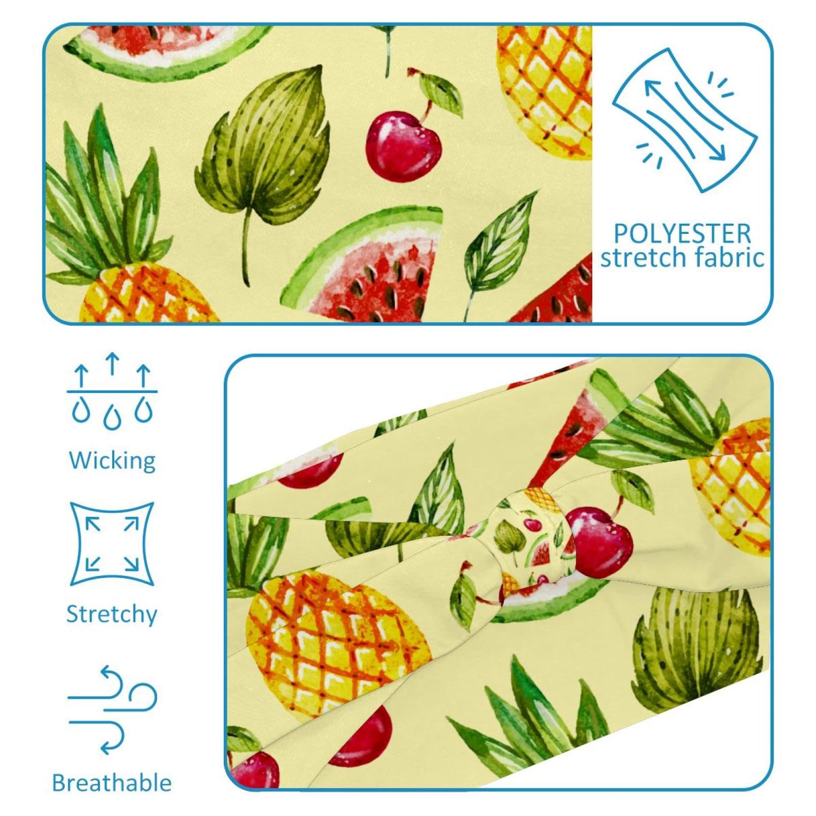 Lot de 6 bandeaux larges pour femme - Motif arbre de Noël - Antidérapant - Pour yoga, sueur, sport, entraînement