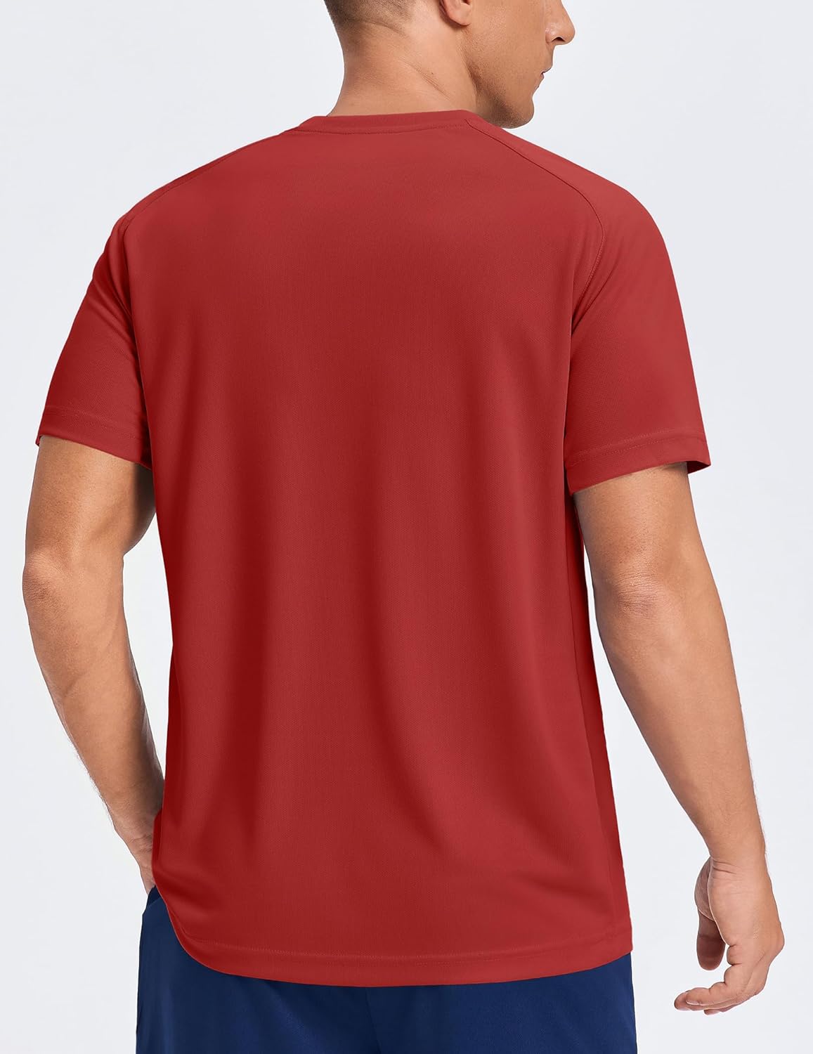 PINSPARK Mens Workout Athletic Shirts Moisture Wicking Running T-Shirts Breathable Short Sleeve Gym Tee - Image 2