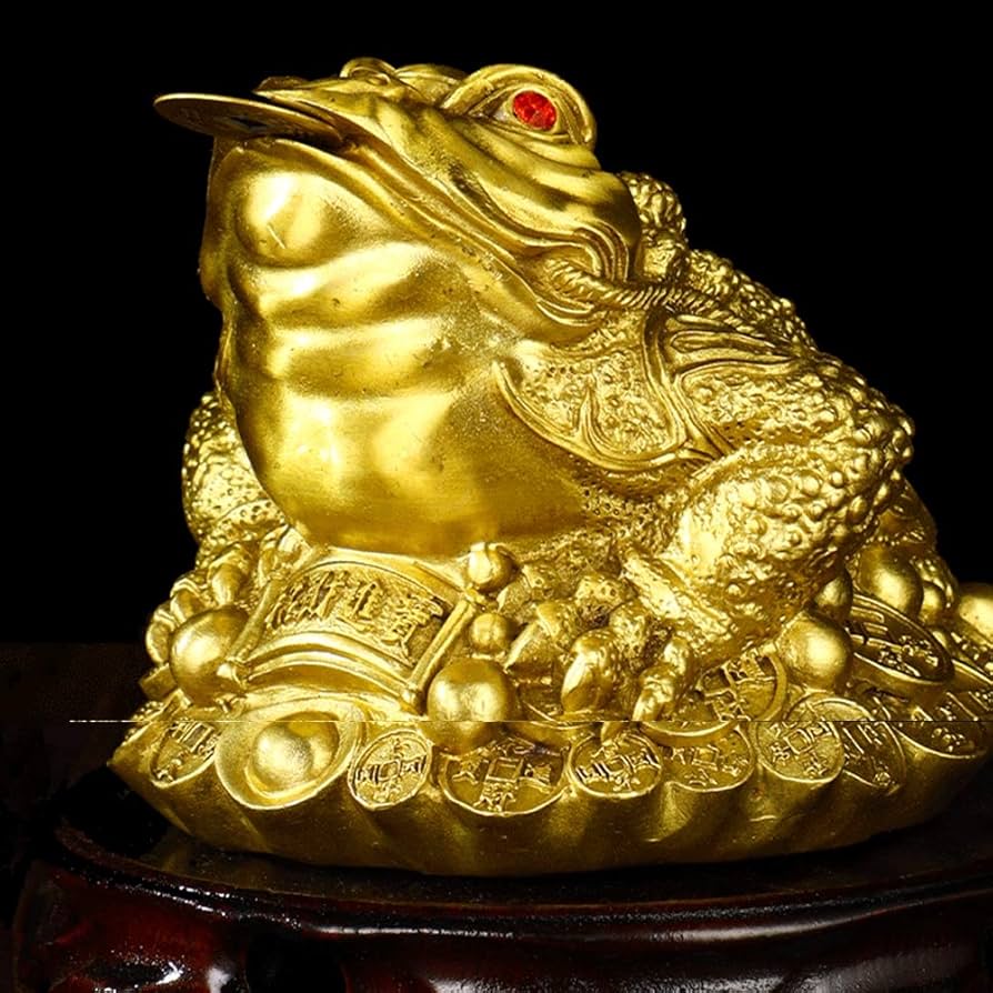 11cm ゴールドヒキガエル 彫刻 木彫り 中国神話 動物像家の装飾 11cm ゴールドヒキガエル 彫刻 木彫り 中国神話 動物像家の装飾