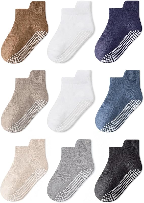 Non-slip Toddler Ankle Cotton Grip Socks Unisex 6M-5T