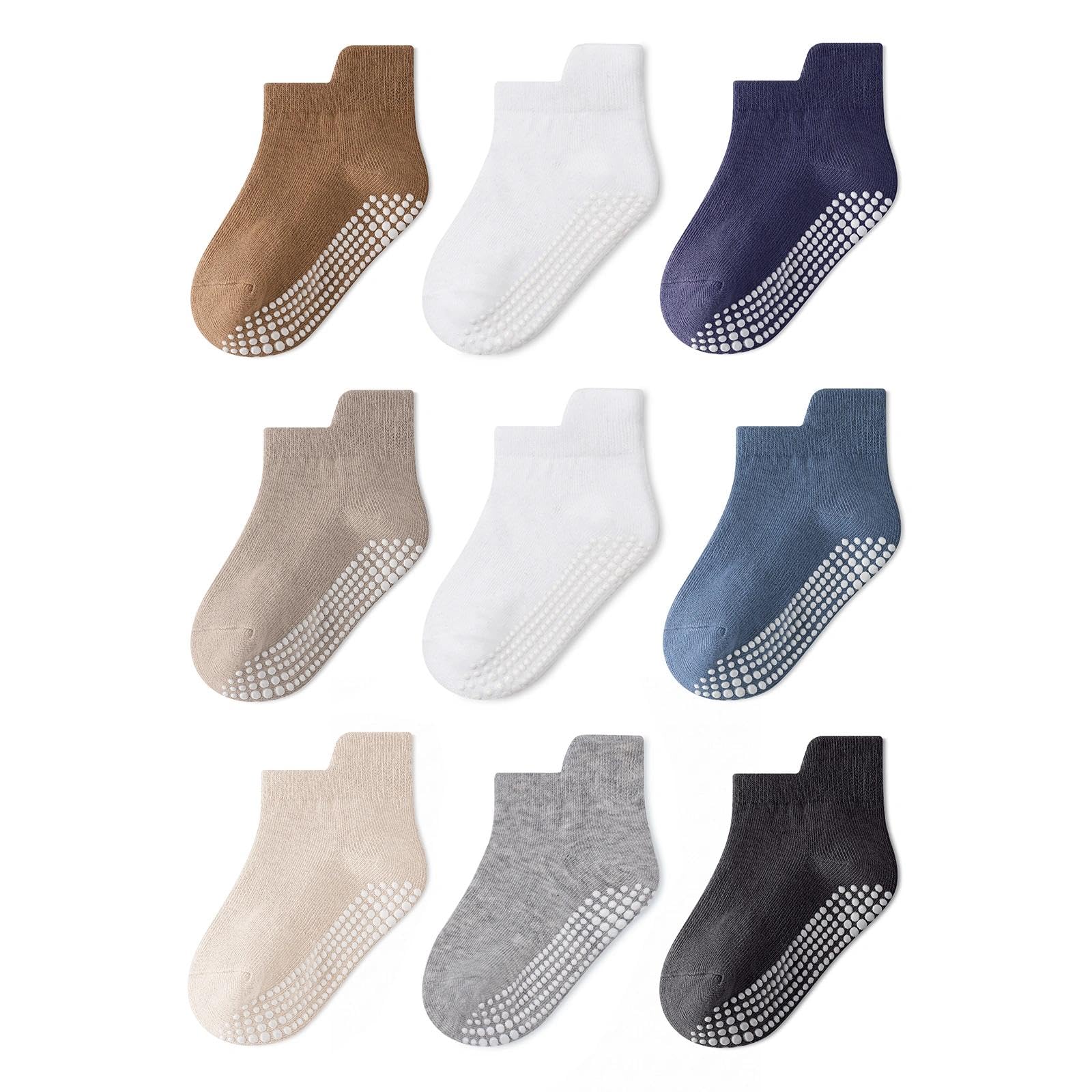 Non-slip Toddler Ankle Cotton Grip Socks Unisex 6M-5T