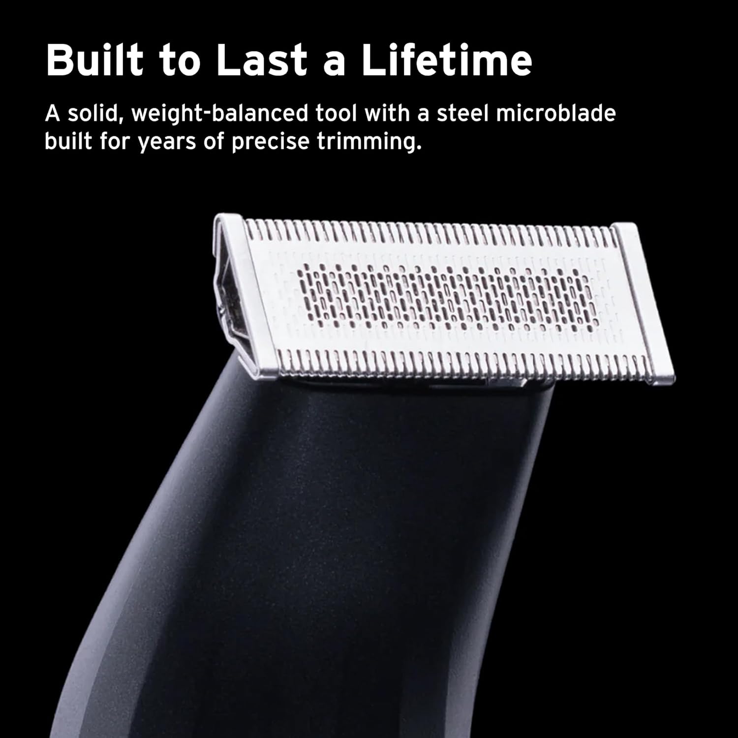 Supply Electric Beard & Body Trimmer – Waterproof, Cordless Precision Groomer with Adjustable Length Dial & Long-Lasting Battery – Includes 1 Blade Set, Charging Dock, USB-C Cable & Travel Cap