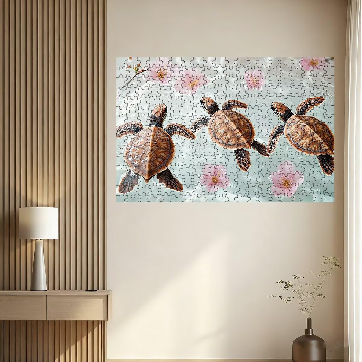 4000 puzzli dla dorosłych, żółw dla dorosłych, 4000 elementów, kwiatowa łamigłówka, wymagająca gra dla całej rodziny, klasyczne drewniane układanki, odpowiednie do wystroju wnętrz, prezenty -3681