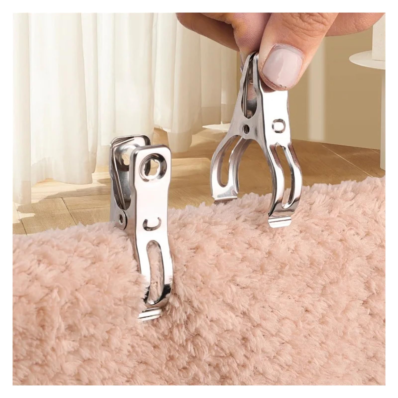 Metall-Wäscheklammern, 100 Stück, Edelstahl, zum Trocknen von Kleidung, Socken, Wäscheklammern, zum Aufhängen, Snackbeutel, Versiegelung, Aufbewahrungsklemme für Wäscheleine, Befestigung, Handtuch