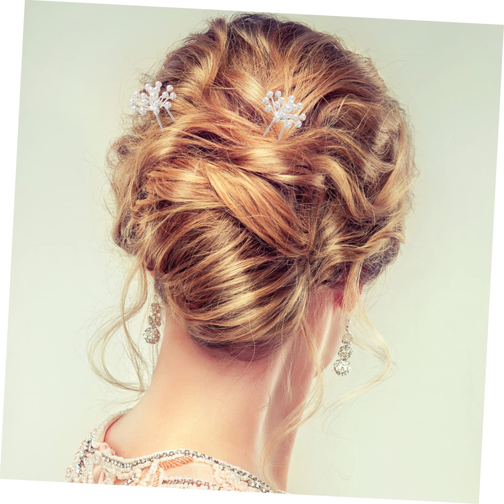 POPETPOP 80piezas Horquillas Para Novia Gypsophila Accesorios De Pelo Para Bodas u Shaped Hairpin Elegante Adornos Para Eventos Especiales y Fiesta