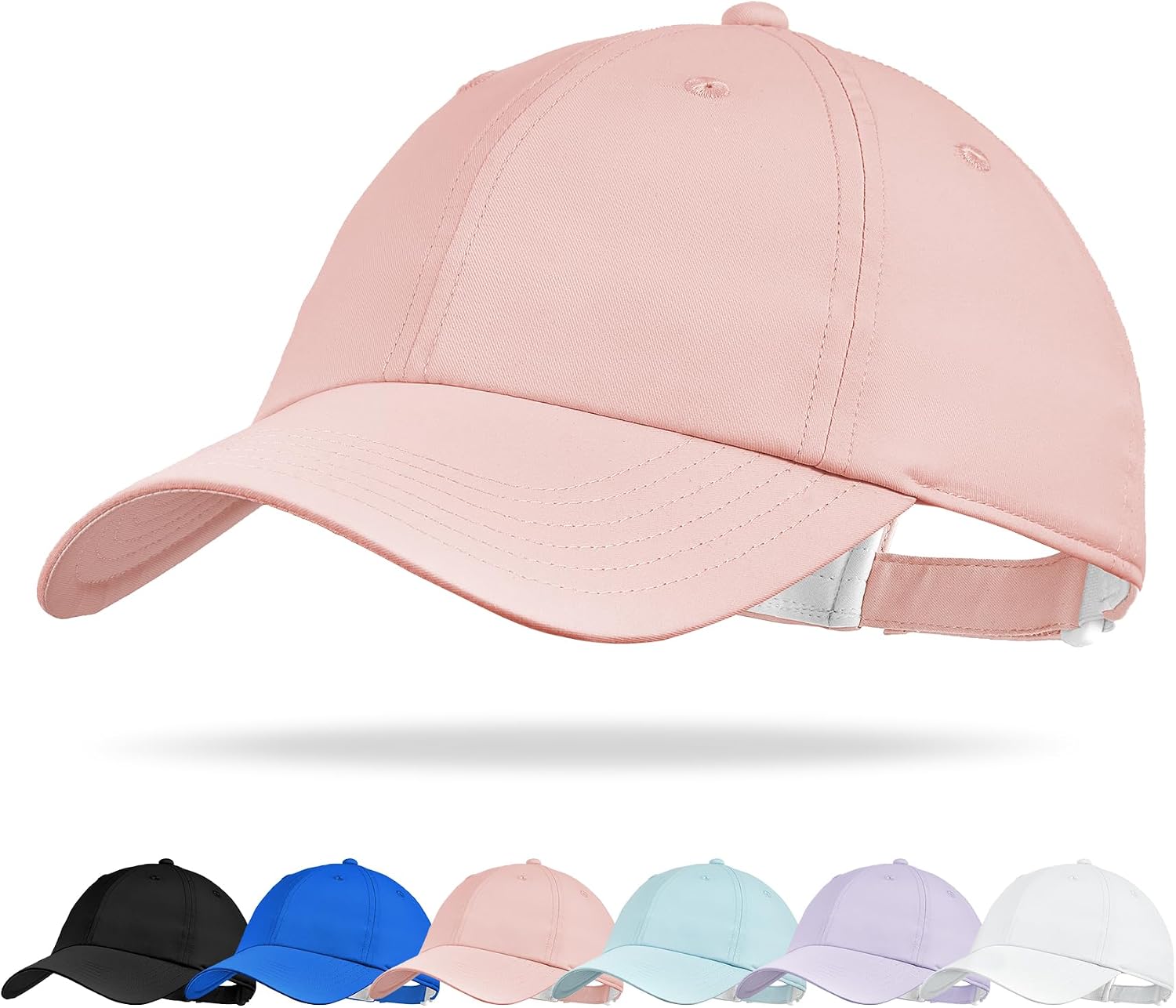 Sukeen Kids Sports Baseball Cap for Boys Girls Lightweight UPF 50+ Water Resistant Youth Plain Hat for Running, Tennis, Golf