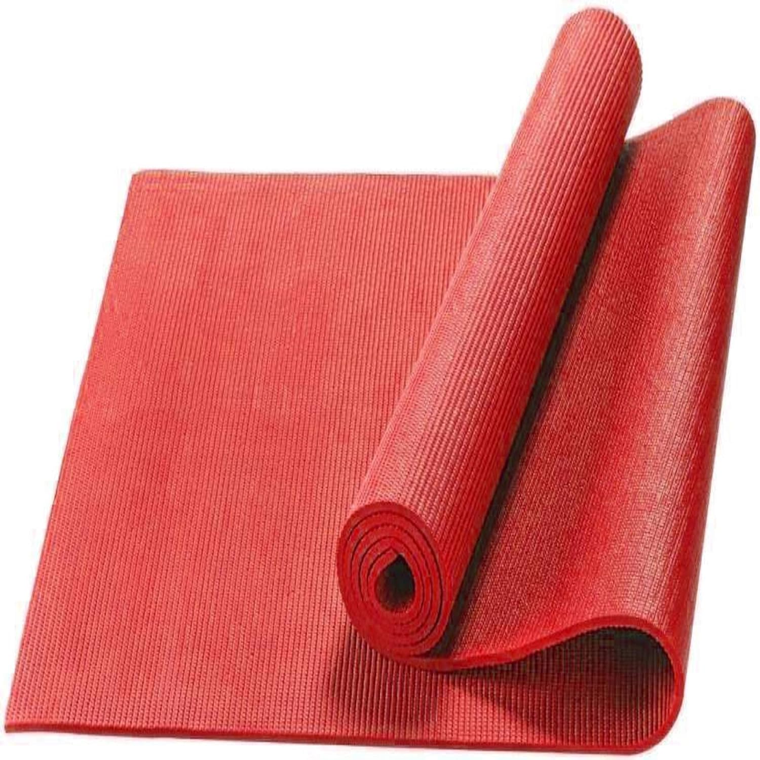 Sharma Enterprise Yoga Mat for Gym Workout and Yoga Exercise with 4mm Thickness, Anti-Slip Yoga Mat for Men & Women Fitness (Qnty.-1 Pcs.) (Pink) (B0D4QCLRBF) Amazon Price History, Amazon Price Tracker