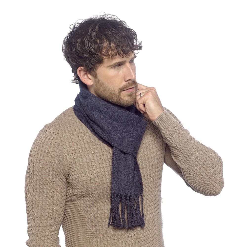 Undercover Men's Plain Navy Plain Scarf Gl1303 Navy
