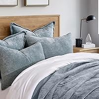 Vista 2 de EVERGRACE Velvet Quilt Set Queen Size, Luxurious Soft Quilted Bedding Sets, Lightweight Velvet Comforter for All Season, Striped Channel Bedspread