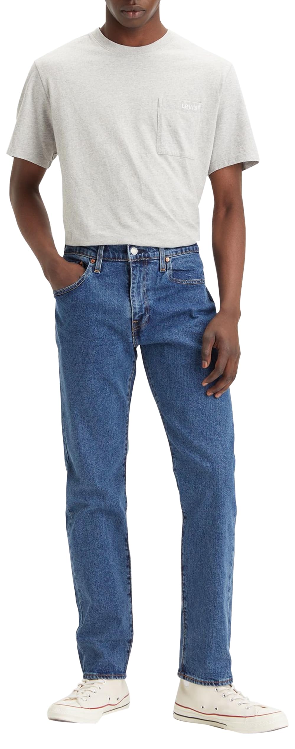 Levi's 502 Taper Jeans – Herren, Stonewash, Größe 32/34