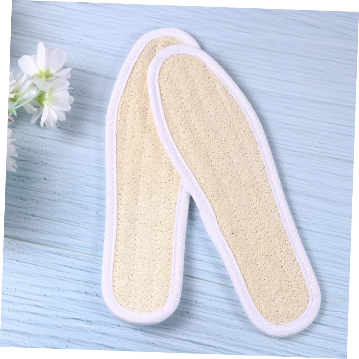 FRCOLOR Deo Kissen 3 Paare Atmungsaktive Einlegesohlen Luffa Schuhpolster Luffa Einlegesohlen Schuheinlagen Für Die Fußpflege Geruchshemmende Kisseneinlagen Sohleneinlagen