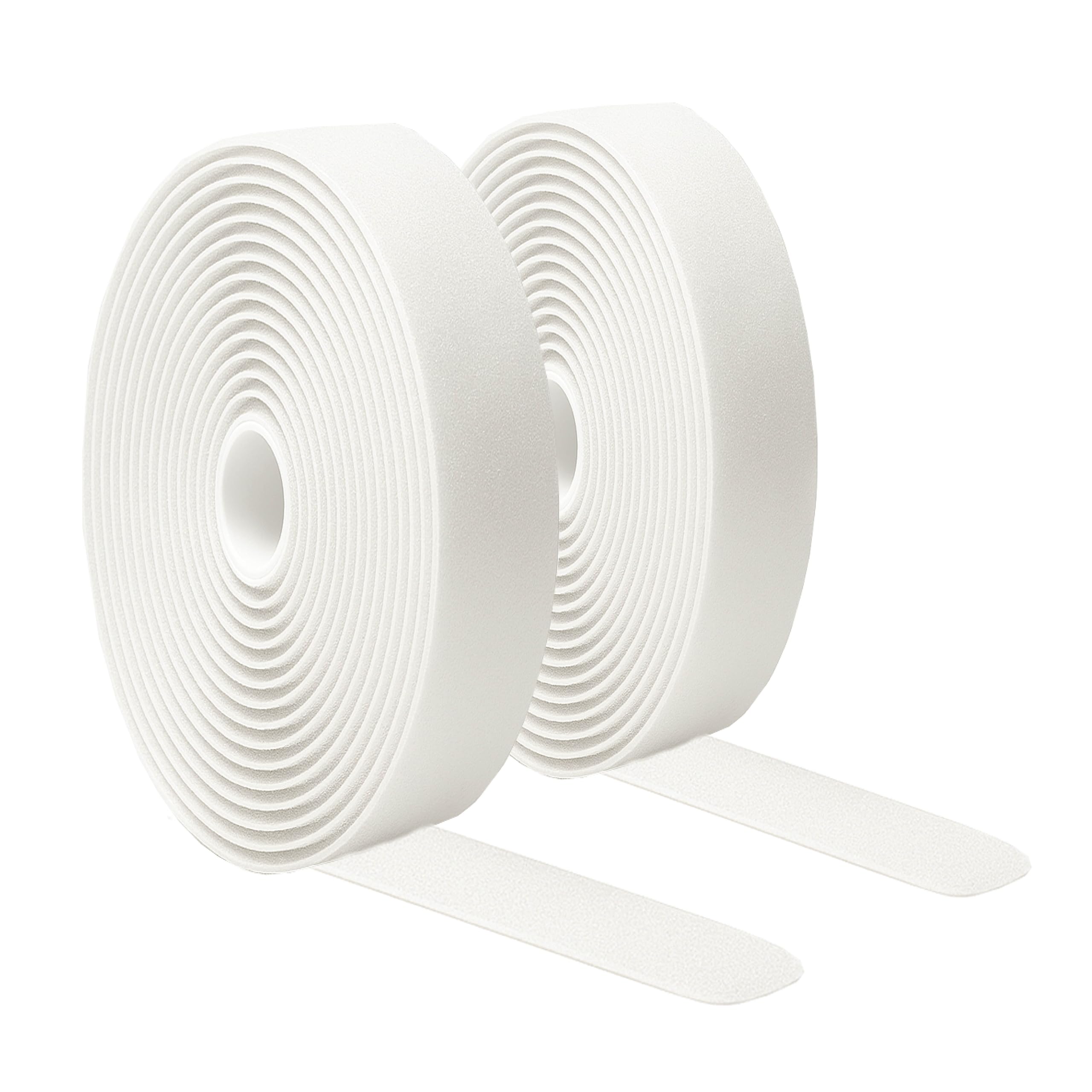 KORBOND Hook & Loop Tape 15m- White – Double Sided Sticky Tape - Extra Large Roll of Self-Adhesive Sticky Back Fastening Tape – 2cm Width