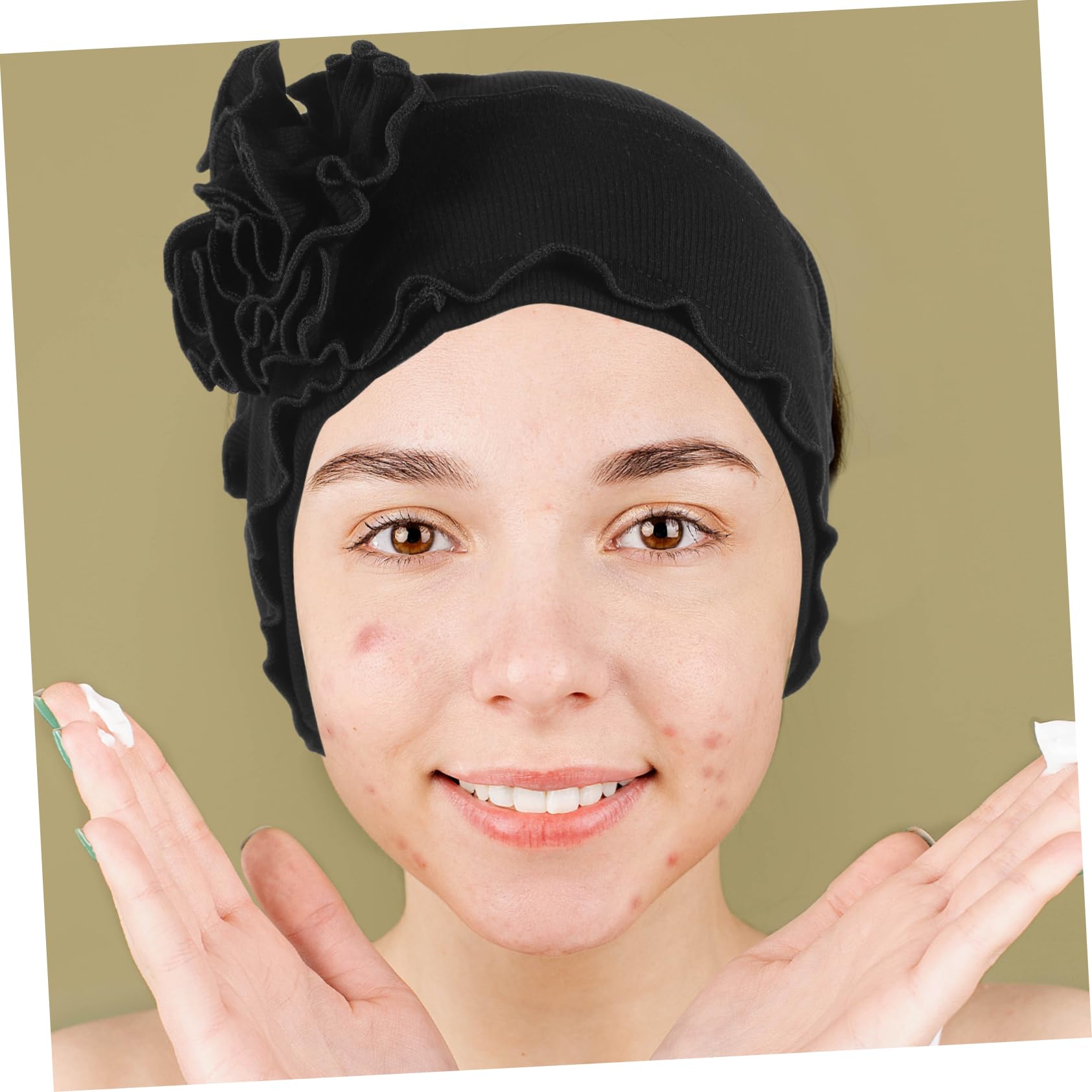 GALPADA 4piezas Sombrero Turbante De Mujer Flor para Quimioterapia Gorro Suave De Pérdida De Cabello Accesorio para Dormir y Confort Tratamientos Médicos