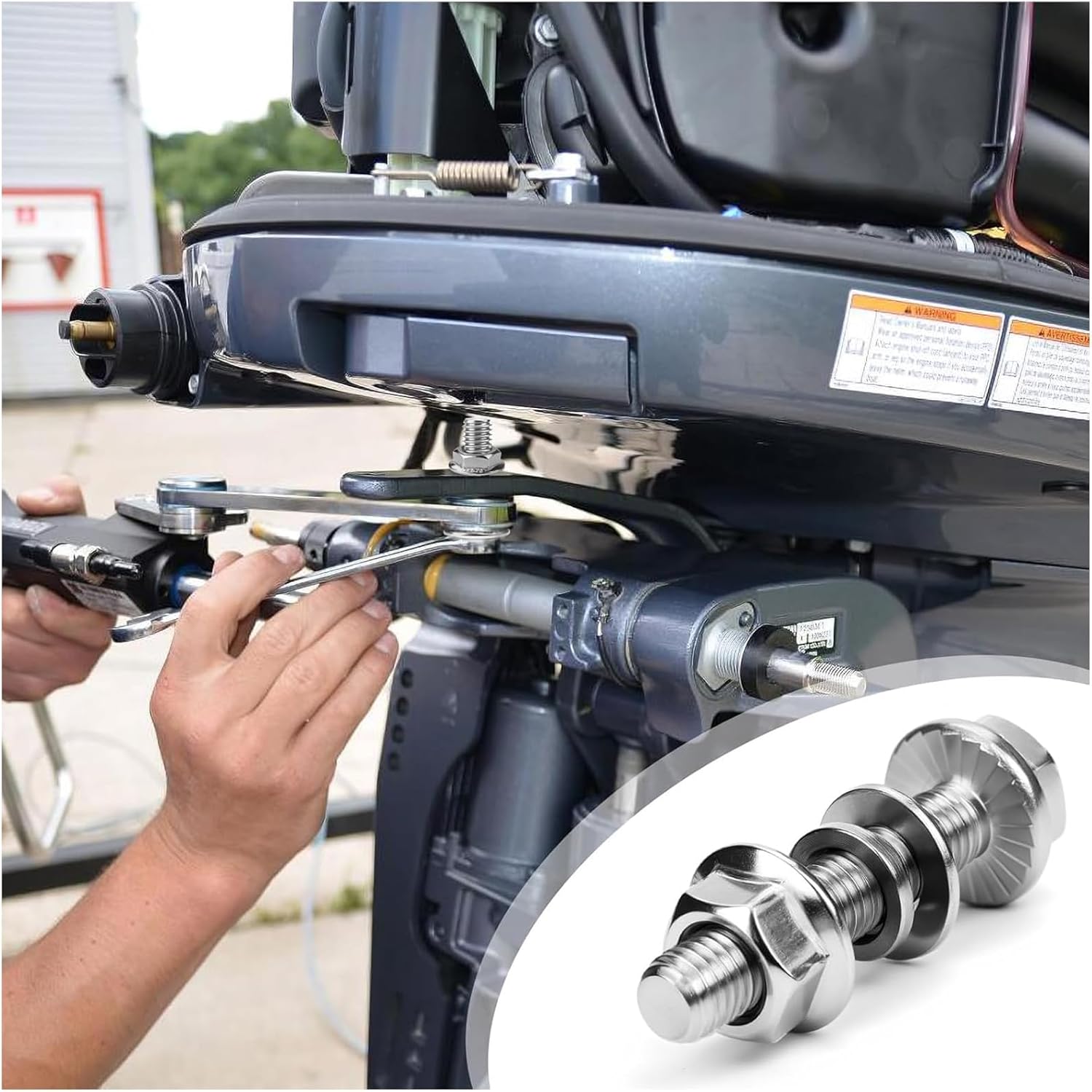 12 Sets Flanged Hex Head Bolts Kits Flange Hexagon Screws and Nuts Flat and Lock Washers 316 Stainless Steel Metric Bolt Assortment Fully Threaded Silver M8x100mm-12pcs